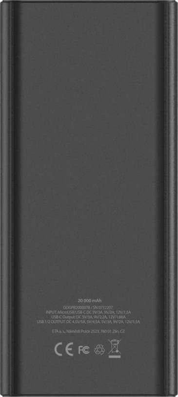 Powerbank GoGEN PB200007B 20000 mAh Juodas
