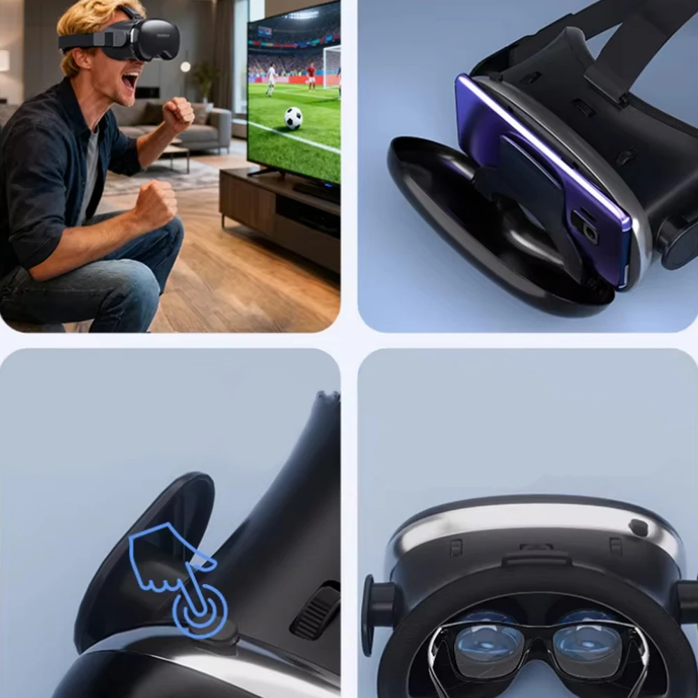 VR akiniai Shinecon VR akiniai G18 – išmaniesiems telefonams filmams, žaidimams ir VR virtualiajai realybei