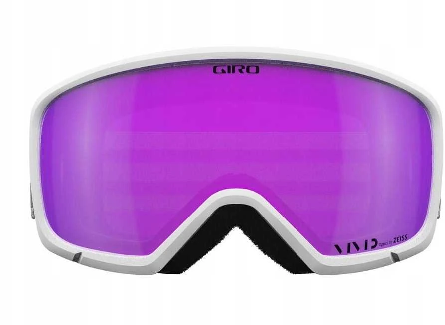 Giro Gogle žieminiai GIRO MILLIE Baltas & Pilkas CHUTE (szyba VIVID Rožinis 00% S2) (NEW 2024/2025)