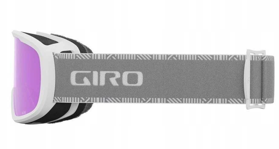 Giro Gogle žieminiai GIRO MOXIE Baltas Pilkas CHUTE (szyba AMBER Rožinis 19-42% S2 + Geltonas 77% S1) (NEW 2024/2025)