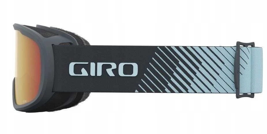 Giro Gogle žieminiai GIRO ROAM DARK SHARK LIGHT STREAKER (szyba AMBER SCARLET 19-42% S2 + Geltonas 77% S1) (NEW 2024/2025)
