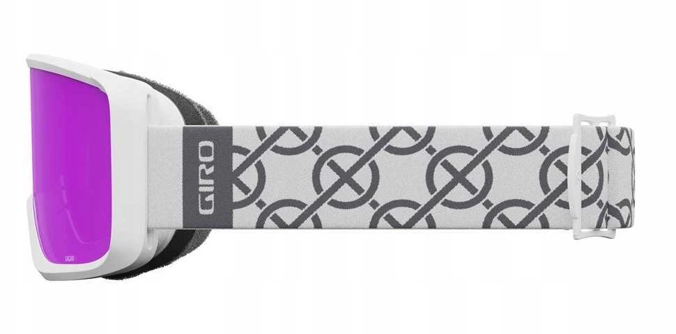 Giro Gogle žieminiai GIRO SAGEN Baltas MONOGRAM (szyba AMBER Rožinis 19-42% S2) (NEW 2024/2025)