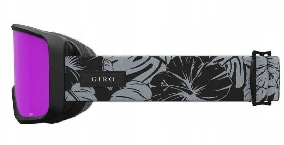 Giro Gogle žieminiai GIRO SAGEN Juodas & Pilkas BOTANICAL LX (szyba AMBER Rožinis 19-42% S2 + szyba Geltonas 00% S2)