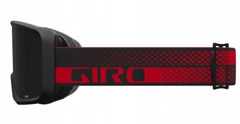 Giro Gogle žieminiai GIRO SAGEN Raudonas FLOW (szyba ULTRA Juodas 00% S2) (NEW 2024/2025)