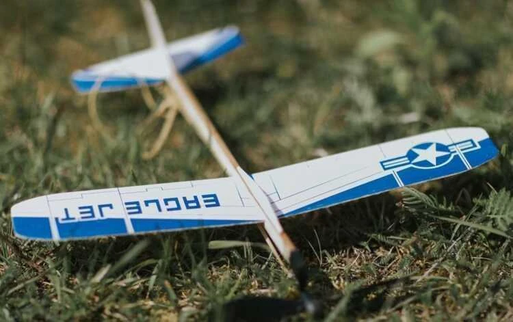 Goki Medinis lėktuvas Eagle Jet, konstruojamas, 35,5 cm
