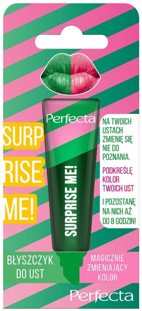 Golden Rose „Perfecta Surprise Me!“ Magiškas lūpų blizgis Žalias 10g