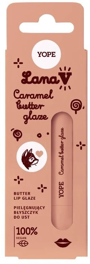 Golden Rose Yope Lana V Lip Glaze karamelės sviesto maitinamasis lūpų blizgesys 8ml