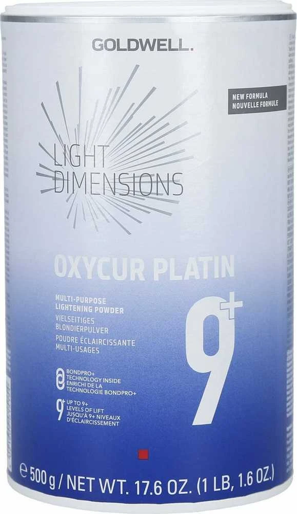 Plaukų šviesinimo milteliai Goldwell Light Dimensions Oxycur Platin 9+ 500g