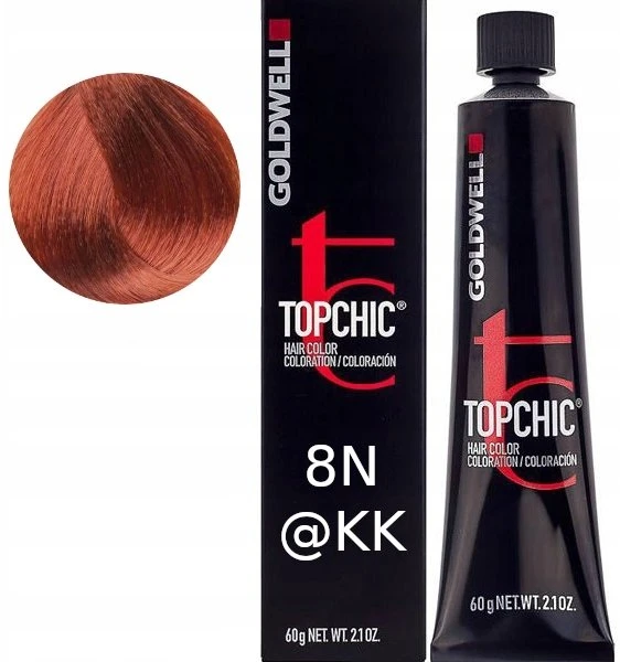 Goldwell TopChic Permanent Hair Dye 8N@KK , 60 ml