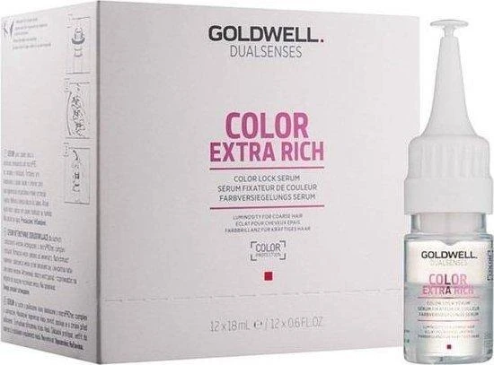Goldwell Dualsenses Color Extra Rich Hair Serum Color Lock, 12 vnt., 216 ml