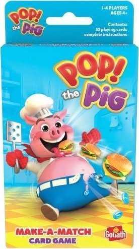 Goliath Kortų žaidimas vaikams Pop the Pig, 4+, spalvotas