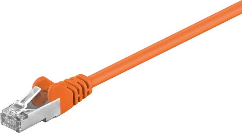Goobay 95209 kabelis sieciowy Oranžinė 0,25 m Cat5e SF/UTP (S-FTP)