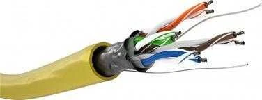 „Goobay CAT 5e“ tinklo kabelis, F/UTP, 100 m, geltonas, 100 m, Cat5e, F/UTP (FTP), geltonas