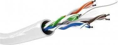 Wentronic Goobay CAT 6 tinklo kabelis, U/UTP, baltas - Kabelio ilgis 100 m