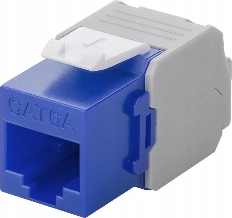 Goobay CAT 6A Keystone Jack RJ45, UTP, 500 MHz – mėlynos spalvos versija