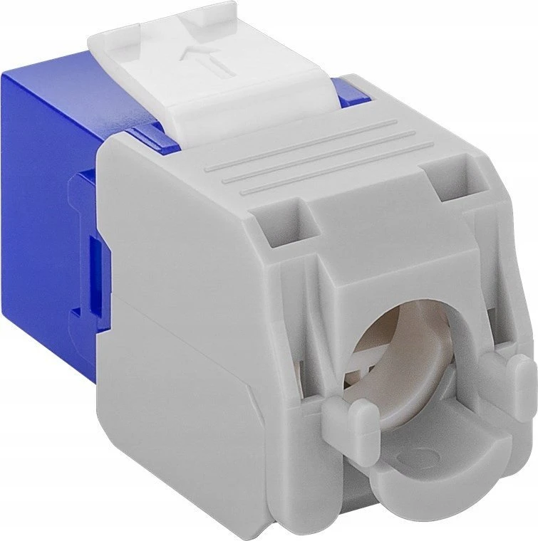 Goobay CAT 6A Keystone Jack RJ45, UTP, 500 MHz – mėlynos spalvos versija