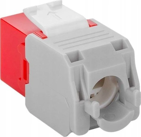 „Goobay CAT 6A Keystone RJ45“ išvestis, UTP, 500 MHz – raudonos spalvos versija