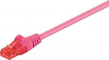 „Goobay CAT 6 U/UTP“ jungiamasis kabelis, violetinis - kabelio ilgis 0,25 m