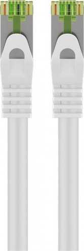Goobay RJ45 jungiamasis laidas su CAT 8.1 S/FTP žaliu kabeliu, AWG 26, baltas, 20m, 20 m, Cat8.1, S/FTP (S-STP), RJ-45, RJ-45, baltas
