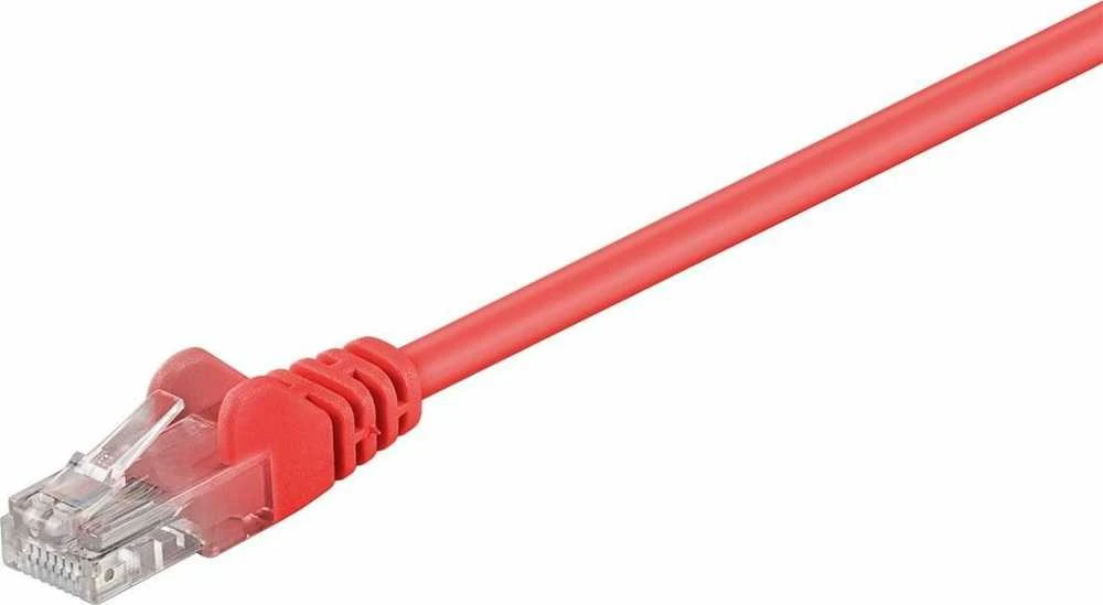 Goobay CAT 5e patch cable, U/UTP 68389 7,5 m, Raudona