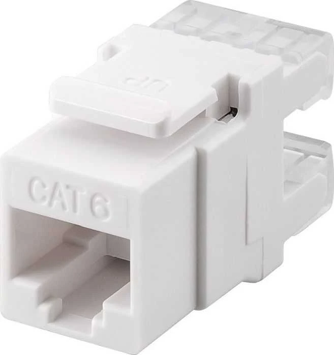 Goobay Gogobay 95740 Keystone modulis RJ45 CAT 6, UTP, 250 MHz, baltas