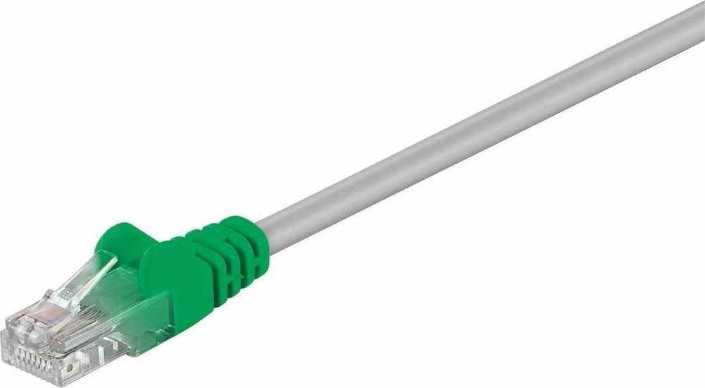 Goobay CAT 5e Crossover-patch cable, U/UTP 68864 2 m, Pilkas, žalias