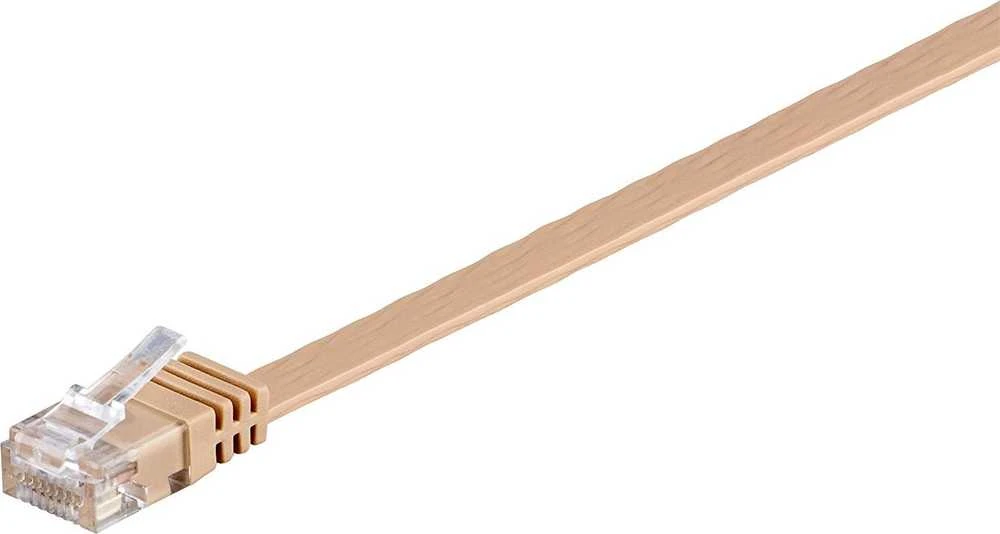 Goobay Kabelis LAN Patchcord CAT 6 U/UTP FLAT rūda 3m