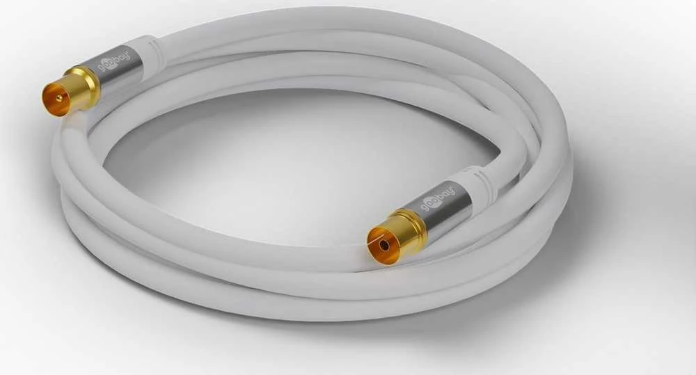 Goobay 135 dB antenos laidas, 3 m, baltas