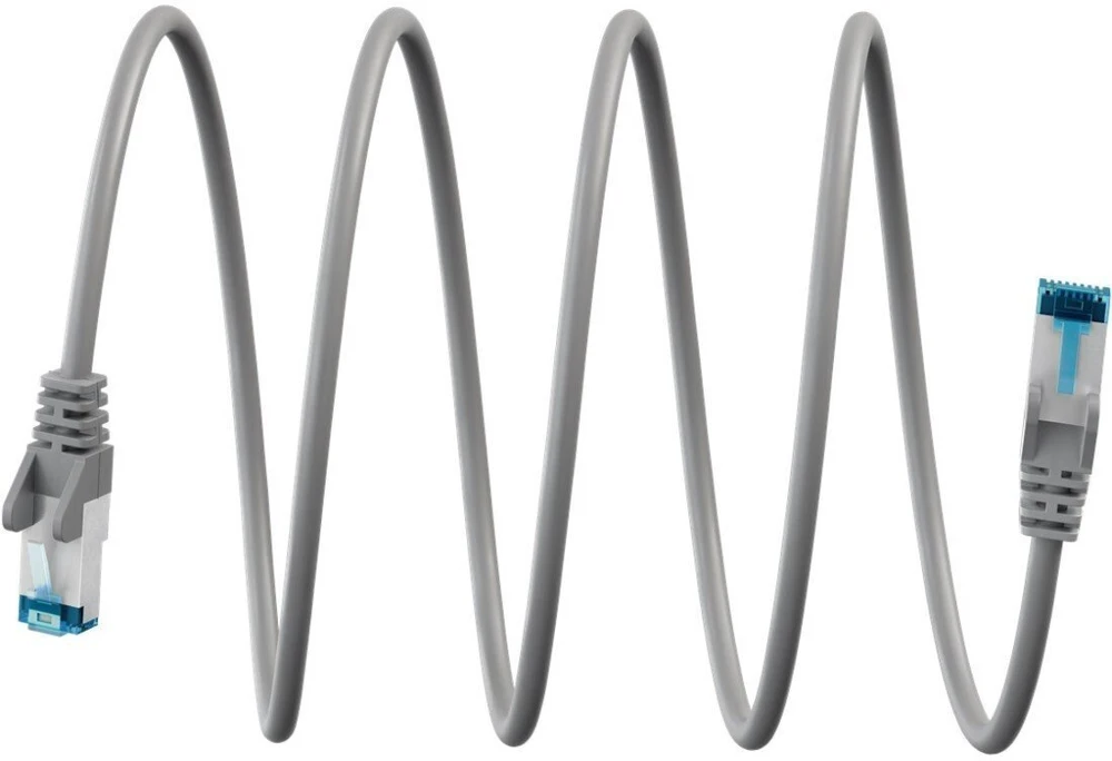 Goobay Kabelis krosowy, Cat 6a, S/FTP (PiMF), pilka, 3 m (79342)