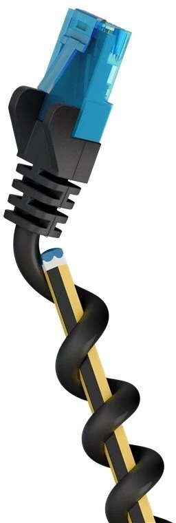 Goobay Kabelis krosowy, Cat 6a, U/UTP, juoda, 7.5 m (79215)