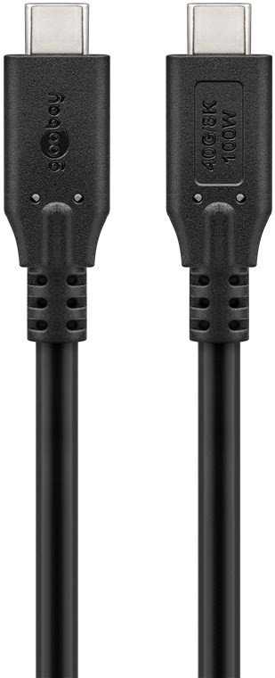 USB Goobay USB-C - USB-C kabelis 2 m, juodas (RB74193)