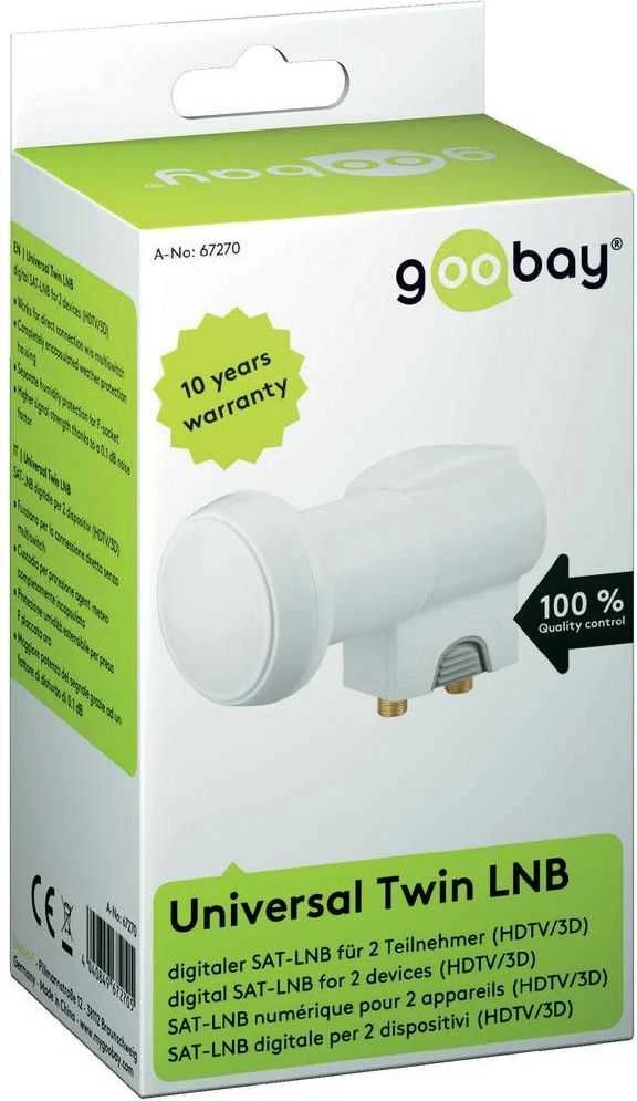 Goobay konverteris Twin Universal LNB - (67270)