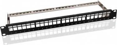 Goobay GB 19 INCH (48.3 CM) KEYSTONE BLANK PATCH PANEL (1 HE)
