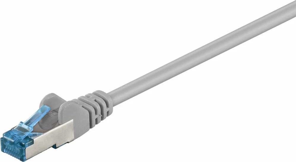 Goobay 93815 CAT 6A patch cable, S/FTP (PiMF), pilkas, 5 m