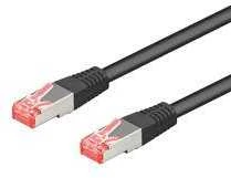 Goobay Patchcord, S/FTP, Cat6a, 7,50 m, juoda (93853)
