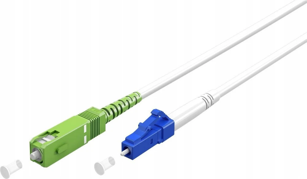 „Goobay“ šviesolaidinis kabelis (FTTH), vienmodis (OS2) baltas, baltas (paprastas), 30 m – laido ilgis 30 m