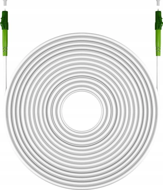 Goobay šviesolaidinis kabelis (FTTH), vienmodis (OS2) baltas, baltas (paprastas), 2 m - laido ilgis 2 m