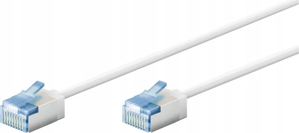 Goobay Gogobay 74326 Ultra-Flexible CAT 6A Komutacinis kabelis, Slim, U/FTP, 0,15 m, Baltas | Apskritu