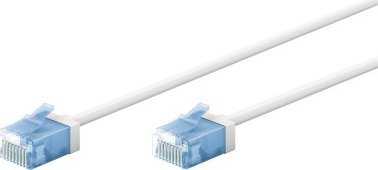 „Goobay“ itin lankstus CAT 6A jungiamasis kabelis, plonas, U/UTP, baltas - Kabelio ilgis 10 m