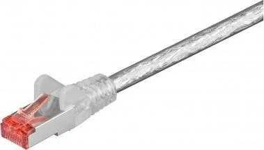 Goobay Wentronic goobay - Tinklo kabelis - RJ-45 (M) iki RJ-45 (M) - 5,0 m - poros metalinėje folijoje (PiMf) - CAT 6 - be halogenų, formos - skaidrus (93567)