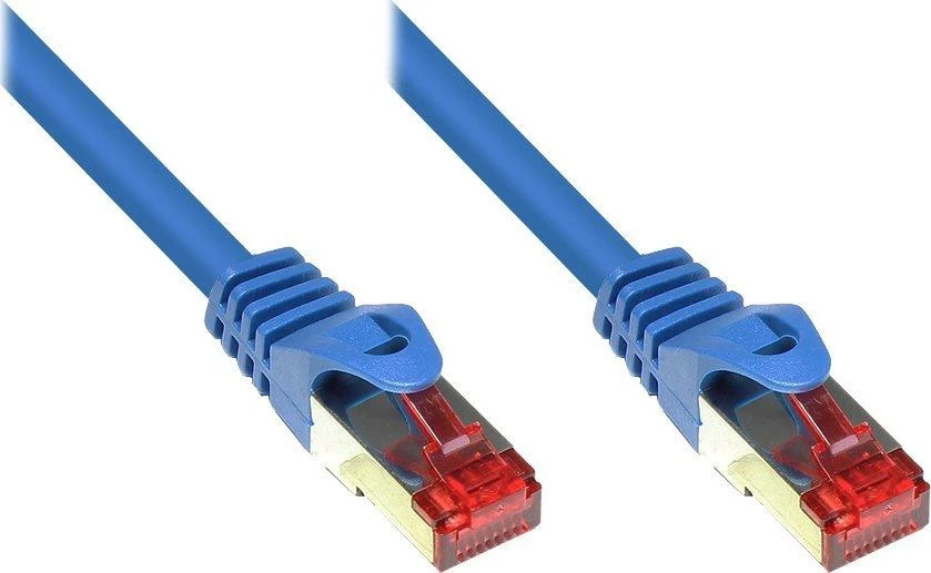 Good Connections Geri ryšiai RNS Komutacinis kabelis su Rastnasenschutz, kat. 6, S/FTP, PiMF, PVC, 250MHz, mėlynas, 25m, Geri ryšiai (8060-250B)