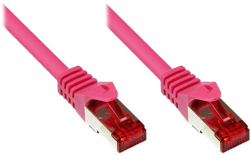 „Good Connections“ 25 m RNS jungiamasis kabelis CAT6 S/FTP PiMF, rausvai raudonas