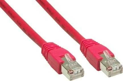 Good Connections Geras ryšys Geras ryšys RNS® Komutacinis kabelis su apsauga nuo įspraudimo, Cat. 6, S / FTP, PiMF, PVC, 250MHz, Raudona, 0.5m, geras ryšys (8060-005R)