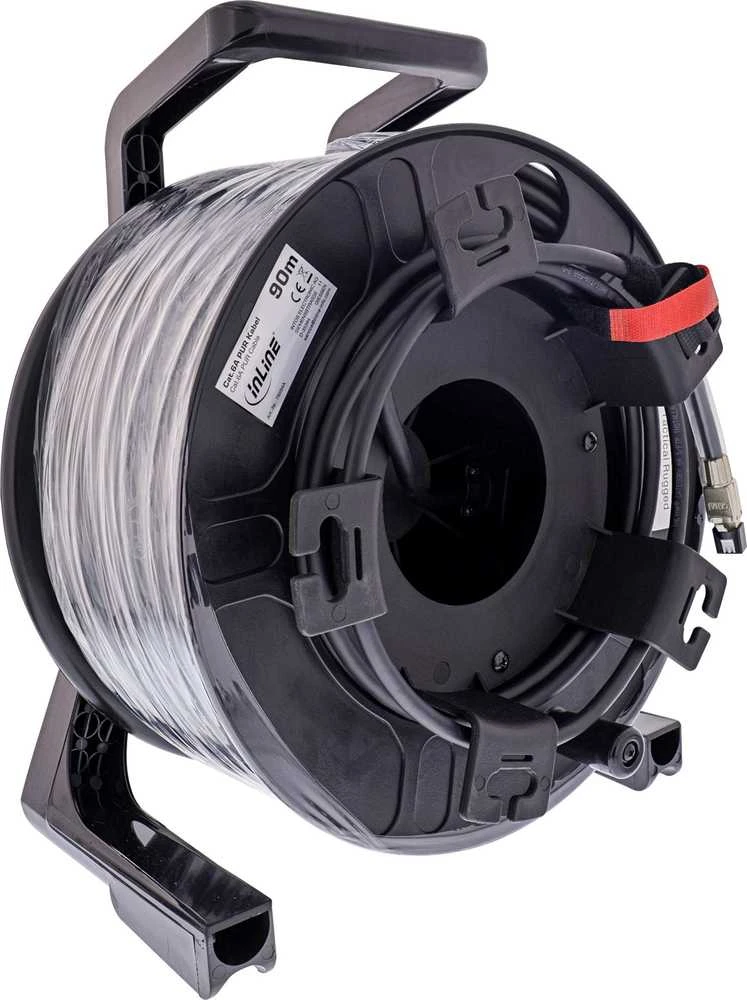 Good Connections InLine® tinklo kabelio ritė IP67 Outdoor PUR, Cat.6A S/FTP, 90 m