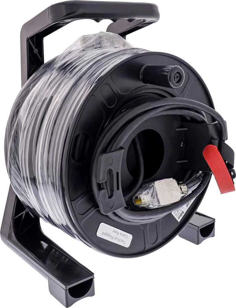 Good Connections InLine® Tinklo kabelio ritė IP67 Outdoor PUR Harting, Cat.6A S/FTP, 50 m