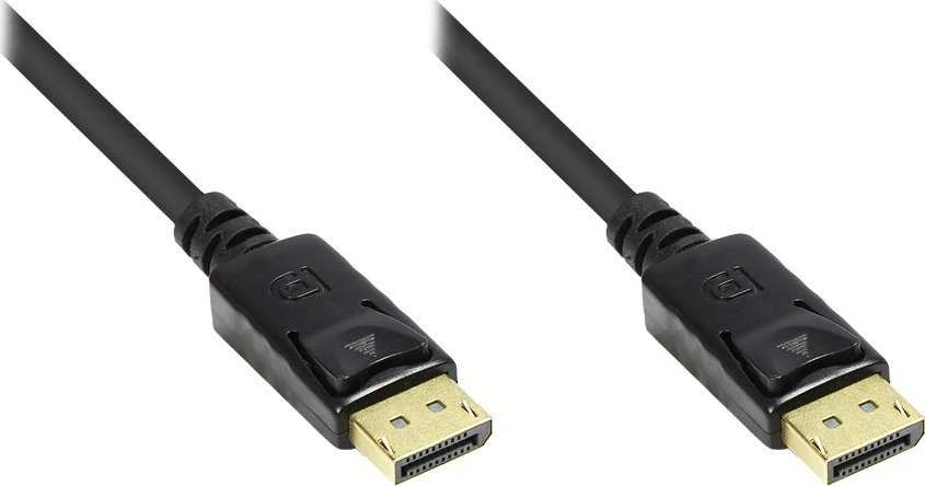 DisplayPort kabelio jungtys su fiksatoriais