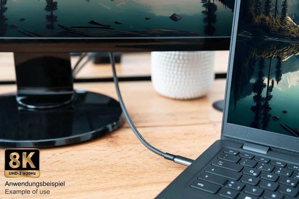 Kabelis USB Good Connections USB-C - USB-C 1 m Pilka (2402-T010A)