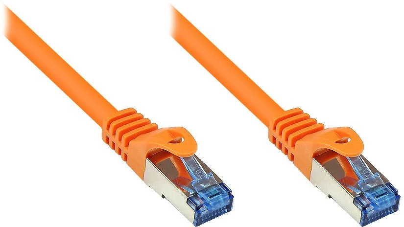 Good Connections - Patalpinimo kabelis - RJ-45 (M) - RJ-45 (M) - 7,5 m - poros metalinėje folijoje (PiMf) - (Cat. 6a) - oranžinis (8060-H075O)