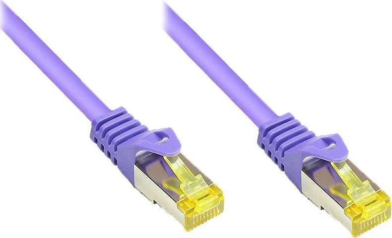 „Good Connections“ jungiamasis kabelis su 7 kat. S/FTP 0,5 m violetiniu dangteliu