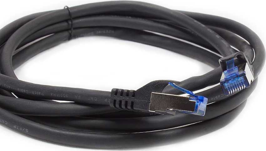 Good Connections RNS® Patch cable Smart FLEX, Cat.6A, S / FTP, PiMF, halogen free, 500MHz, juodas, 2m, Good Connections® (8060-SF020S)